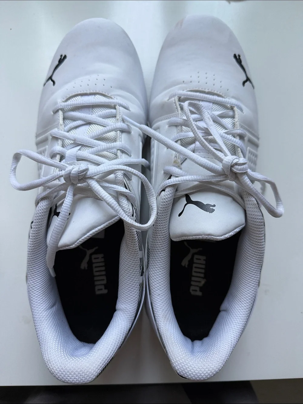 Puma White Men's Athletic Sneakers - Low-Profile Performance Sz 12